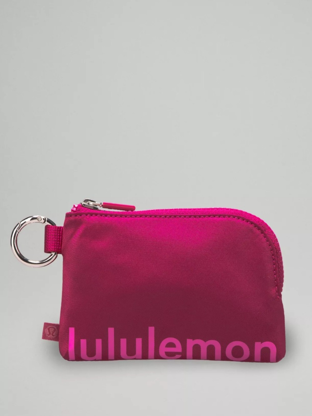 lululemon athletica Hot Pink Clippable Card Pouch